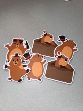 Groundhog Day - Punxsutawney Phil Sticky Notes